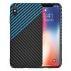 Husa pentru Apple iPhone XS / X, Techsuit, Carbonite FiberShell, Bleu