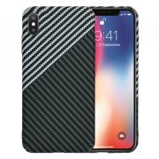 Husa pentru Apple iPhone XS / X, Techsuit, Carbonite FiberShell, Gri
