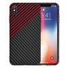 Husa pentru Apple iPhone XS / X, Techsuit, Carbonite FiberShell Vortex, Rosie