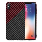 Husa pentru Apple iPhone XS / X, Techsuit, Carbonite FiberShell Vortex, Rosie