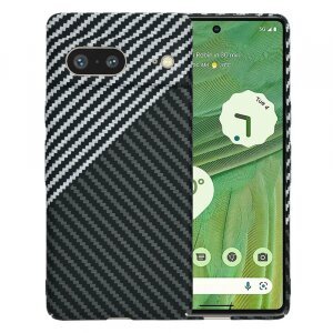 Husa pentru Google Pixel 7, Techsuit, Carbonite FiberShell, Gri
