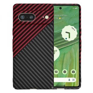 Husa pentru Google Pixel 7, Techsuit, Carbonite FiberShell Vortex, Rosie