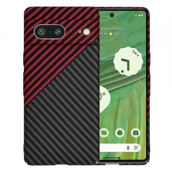 Husa pentru Google Pixel 7, Techsuit, Carbonite FiberShell Vortex, Rosie