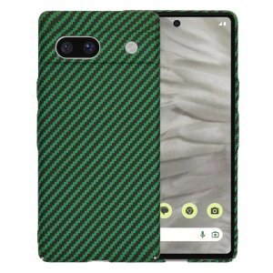 Husa pentru Google Pixel 7a, Techsuit, Carbonite FiberShell, Verde