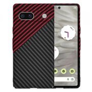 Husa pentru Google Pixel 7a, Techsuit, Carbonite FiberShell Vortex, Rosie