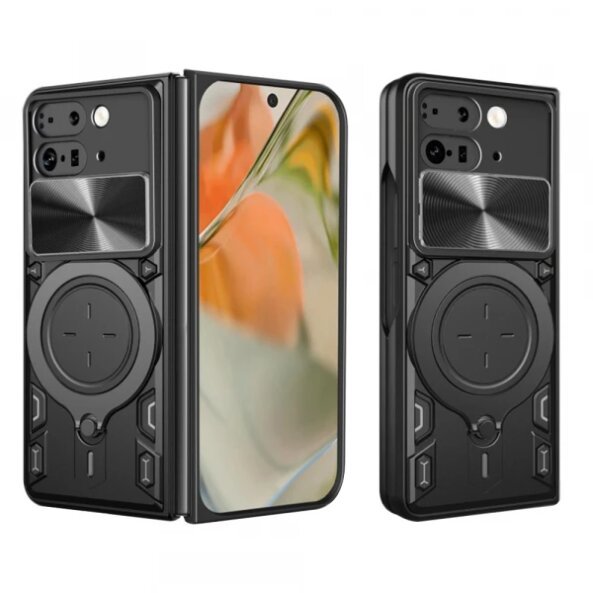 Husa pentru Google Pixel 9 Pro Fold, Techsuit, CamGuard Pro, Neagra