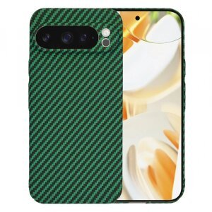 Husa pentru Google Pixel 9 Pro, Techsuit, Carbonite FiberShell, Verde