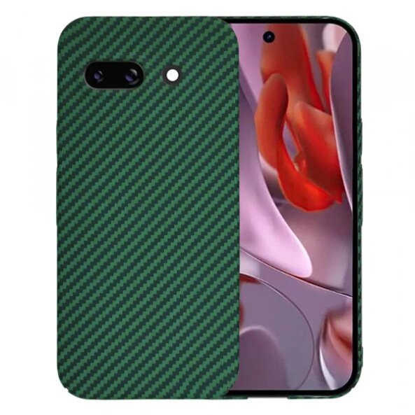 Husa pentru Google Pixel 9a, Techsuit, Carbonite FiberShell, Verde