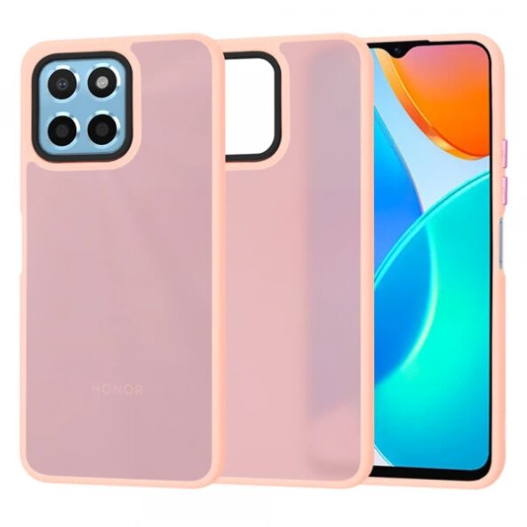 Husa pentru Honor 70 Lite / X6 / X8 5G, Techsuit, HaloFrost, Roz