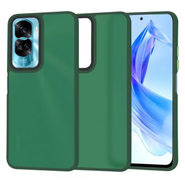 Husa pentru Honor 90 Lite, Techsuit, HaloFrost, Verde