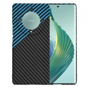 Husa pentru Honor Magic5 Lite, Techsuit, Carbonite FiberShell, Bleu