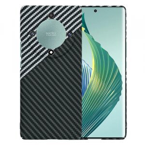 Husa pentru Honor Magic5 Lite, Techsuit, Carbonite FiberShell, Gri