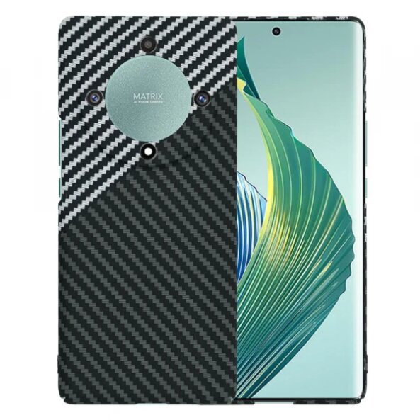 Husa pentru Honor Magic5 Lite, Techsuit, Carbonite FiberShell, Gri