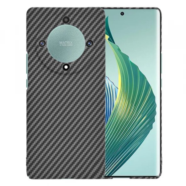 Husa pentru Honor Magic5 Lite, Techsuit, Carbonite FiberShell, Neagra