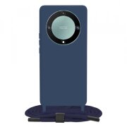 Husa pentru Honor Magic5 Lite, Techsuit, Crossbody Lanyard, Albastra