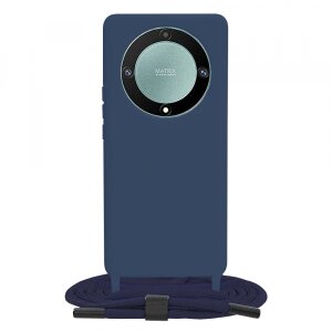 Husa pentru Honor Magic5 Lite, Techsuit, Crossbody Lanyard, Albastra