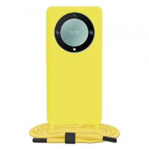 Husa pentru Honor Magic5 Lite, Techsuit, Crossbody Lanyard, Galbena