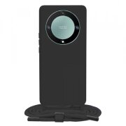 Husa pentru Honor Magic5 Lite, Techsuit, Crossbody Lanyard, Neagra