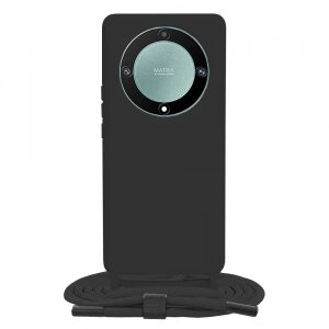 Husa pentru Honor Magic5 Lite, Techsuit, Crossbody Lanyard, Neagra