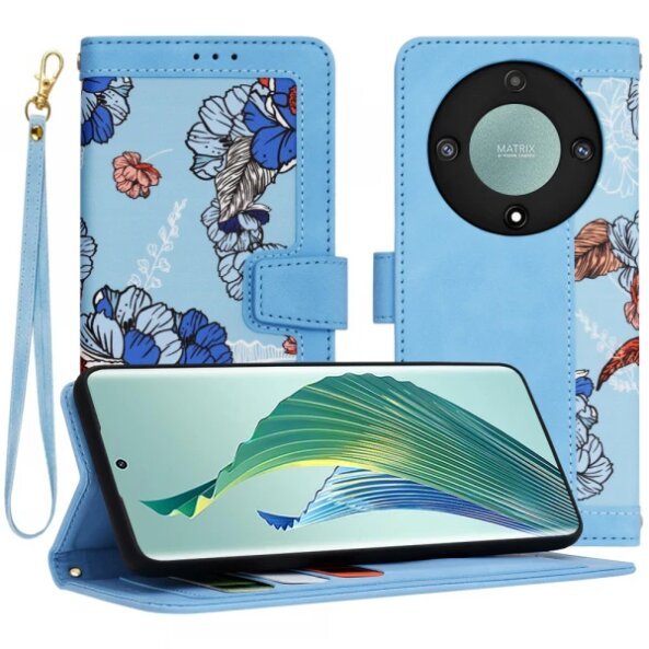 Husa pentru Honor Magic5 Lite, Techsuit, FlipCraft, Bleu