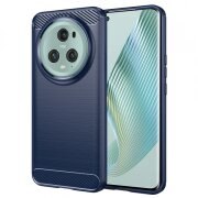 Husa pentru Honor Magic5 Pro, Techsuit, Carbon, Albastra