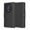 Husa pentru Honor Magic5 Pro, Techsuit, Leather Folio, Neagra