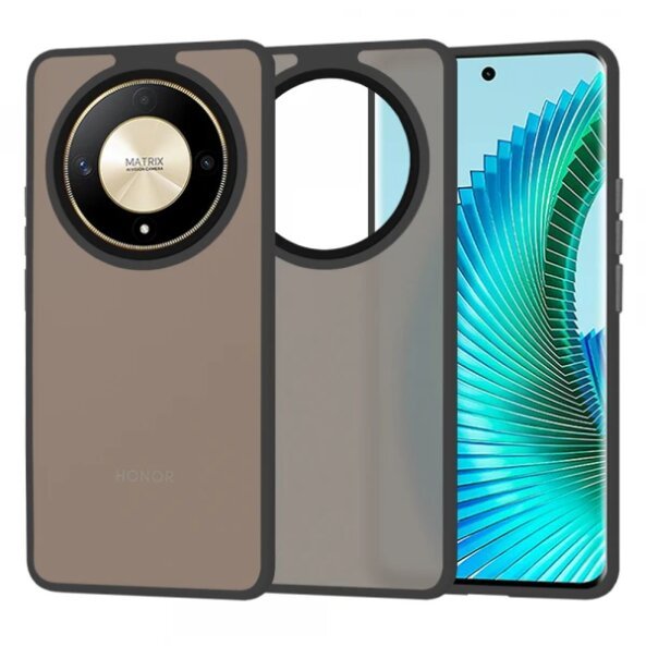 Husa pentru Honor Magic6 Lite, Techsuit, HaloFrost, Neagra