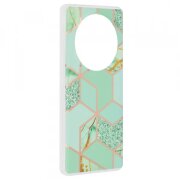 Husa pentru Honor Magic6 Lite, Techsuit, Marble, Verde