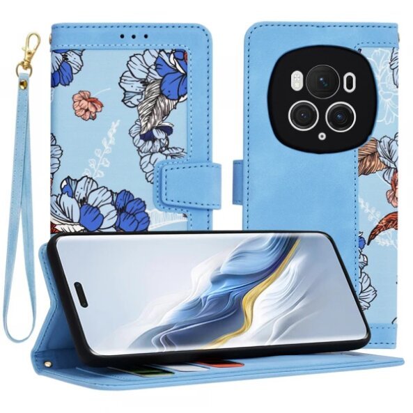 Husa pentru Honor Magic6 Pro, Techsuit, FlipCraft, Bleu