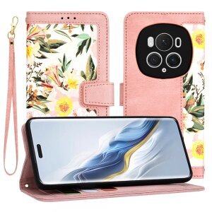 Husa pentru Honor Magic6 Pro, Techsuit, FlipCraft, Roz