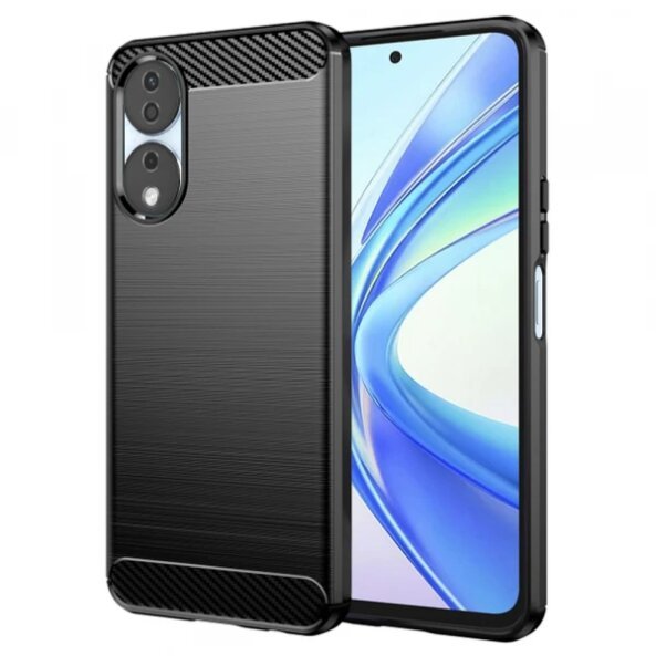 Husa pentru Honor X7b 5G / 90 Smart / X7b 4G, Techsuit, Carbon, Neagra