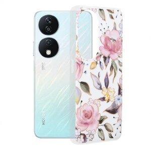 Husa pentru Honor X7b 5G / 90 Smart / X7b 4G, Techsuit, Marble, Alba