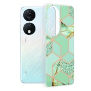 Husa pentru Honor X7b 5G / 90 Smart / X7b 4G, Techsuit, Marble, Verde