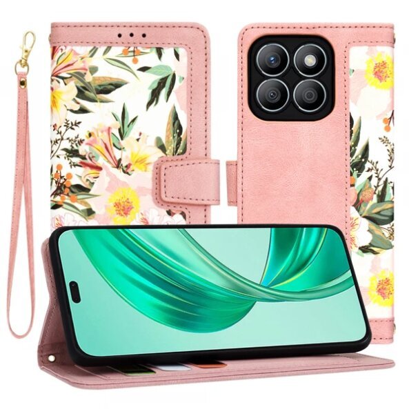 Husa pentru Honor X8b, Techsuit, FlipCraft, Roz