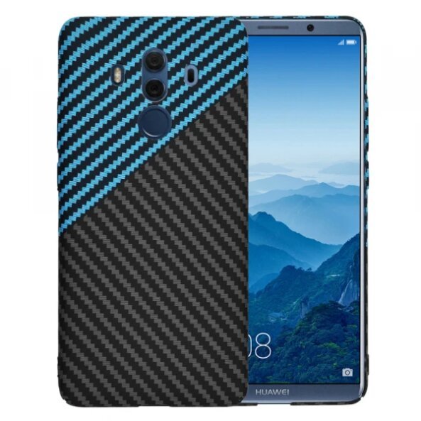 Husa pentru Huawei Mate 10 Pro, Techsuit, Carbonite FiberShell, Bleu