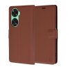 Husa pentru Huawei nova 11 SE / nova 12 SE, Techsuit, Leather Folio, Maro