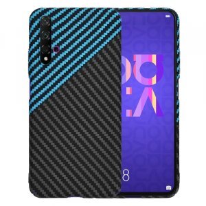Husa pentru Huawei nova 5T / Honor 20, Techsuit, Carbonite FiberShell, Bleu