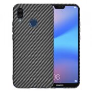 Husa pentru Huawei P20 Lite, Techsuit, Carbonite FiberShell, Neagra