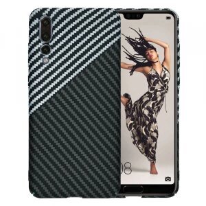 Husa pentru Huawei P20 Pro, Techsuit, Carbonite FiberShell, Gri