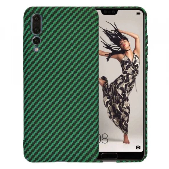 Husa pentru Huawei P20 Pro, Techsuit, Carbonite FiberShell, Verde