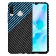 Husa pentru Huawei P30 lite New Edition / P30 lite, Techsuit, Carbonite FiberShell, Bleu