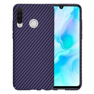 Husa pentru Huawei P30 lite New Edition / P30 lite, Techsuit, Carbonite FiberShell, Mov