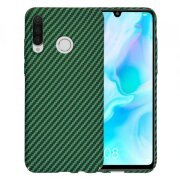 Husa pentru Huawei P30 lite New Edition / P30 lite, Techsuit, Carbonite FiberShell, Verde