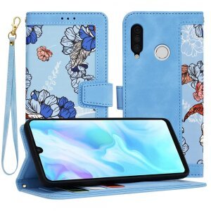 Husa pentru Huawei P30 lite New Edition / P30 lite, Techsuit, FlipCraft, Bleu