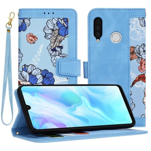 Husa pentru Huawei P30 lite New Edition / P30 lite, Techsuit, FlipCraft, Bleu