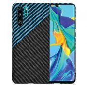 Husa pentru Huawei P30 Pro New Edition / P30 Pro, Techsuit, Carbonite FiberShell, Bleu