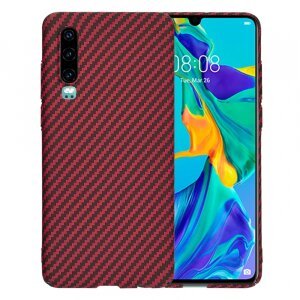 Husa pentru Huawei P30, Techsuit, Carbonite FiberShell, Rosie