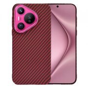 Husa pentru Huawei Pura 70, Techsuit, Carbonite FiberShell, Rosie