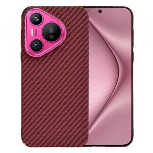 Husa pentru Huawei Pura 70, Techsuit, Carbonite FiberShell, Rosie