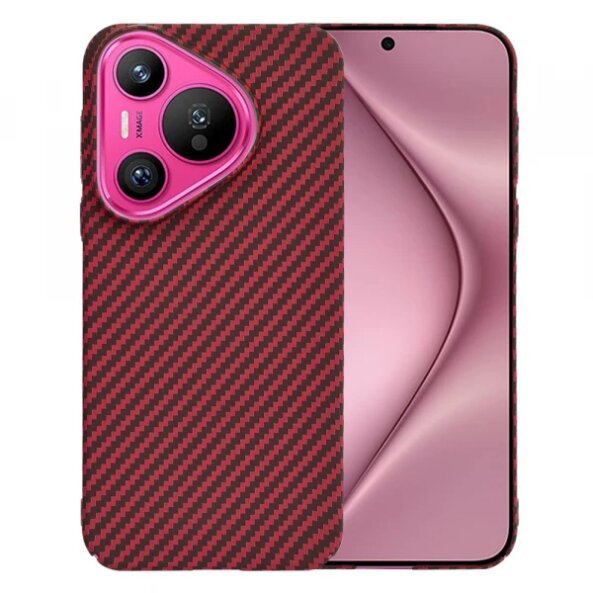 Husa pentru Huawei Pura 70, Techsuit, Carbonite FiberShell, Rosie